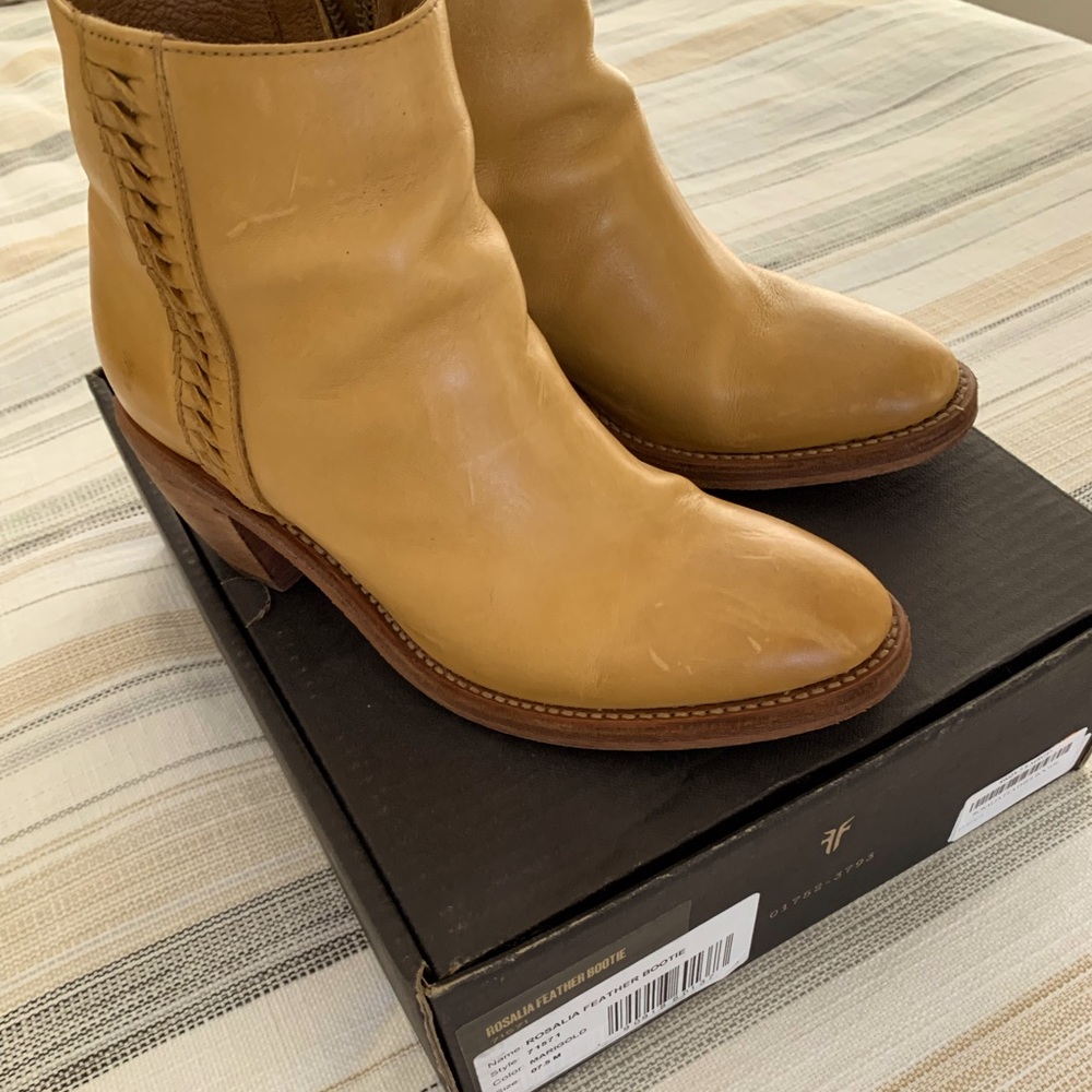 Authentic Frye Rosalia Feather Ankle Boots